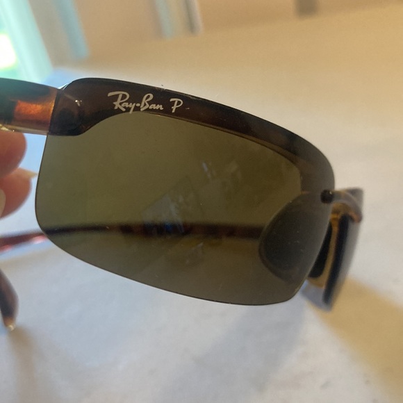 RAY BAN RB4051 642/83 TORTOISE SHADE BROWN SLEEK POLARIZED RIMLESS SUNGLASSES main image 11